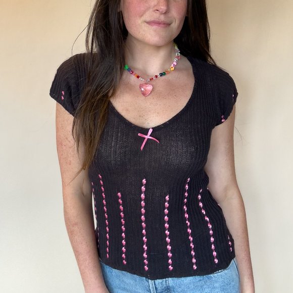 Betsey Johnson Sweaters - Y2K BETSEY JOHNSON KNIT TOP